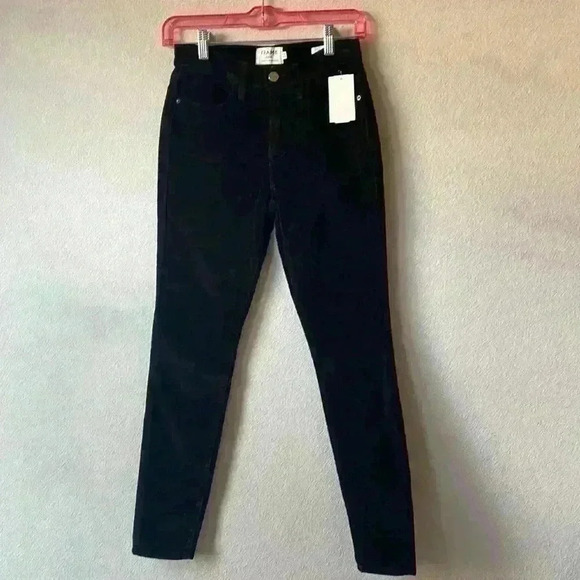 FRAME- Le High Skinny Velvet Jeans Sz 24 - NWT - Picture 1 of 10